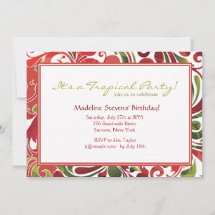 Invitation Flair Tropical