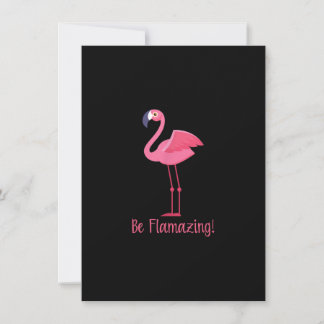 Invitation Flamant rose Be Flamazing