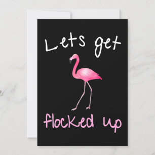 Invitation Flamant rose Flamant rose - Laissons-nous le remp