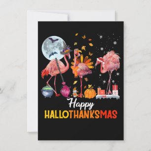 Invitation Flamant rose Flamant rose Thanksgiving Halloween N