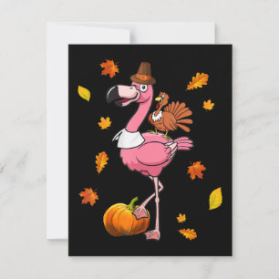 Invitation Flamant rose   Halloween Flamant rose Thanksgiving
