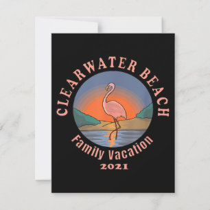 Invitation Flamant Vacances au Flamant de Clearwater Beach