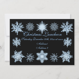 Invitation Flambeaux bleus de Noël