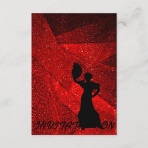 Invitation Flamenco Danse latine Ball
