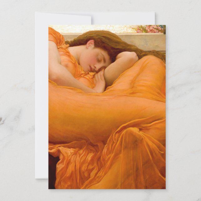 Invitation Flaming Juin Peinture Par Frederic Leighton (Devant)