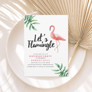 Invitation Flamingle Anniversaire