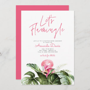 Invitation Flamingle Bachelorette Week-end Itinéraire