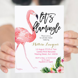 Invitation Flamingle Bridal Shower