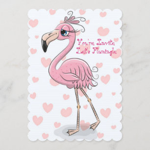 Invitation Flamingle fête d'anniversaire