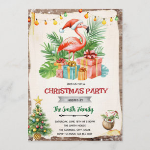 Invitation Flamingle Jingle Noël en juillet