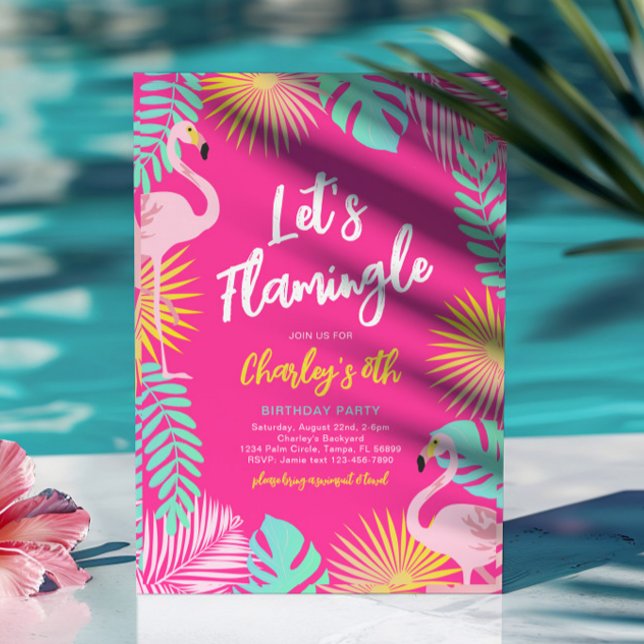 Invitation Flamingle Party (Créateur téléchargé)