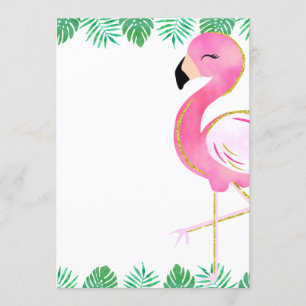 Invitation Flamingle Party, Parties scintillant Fl