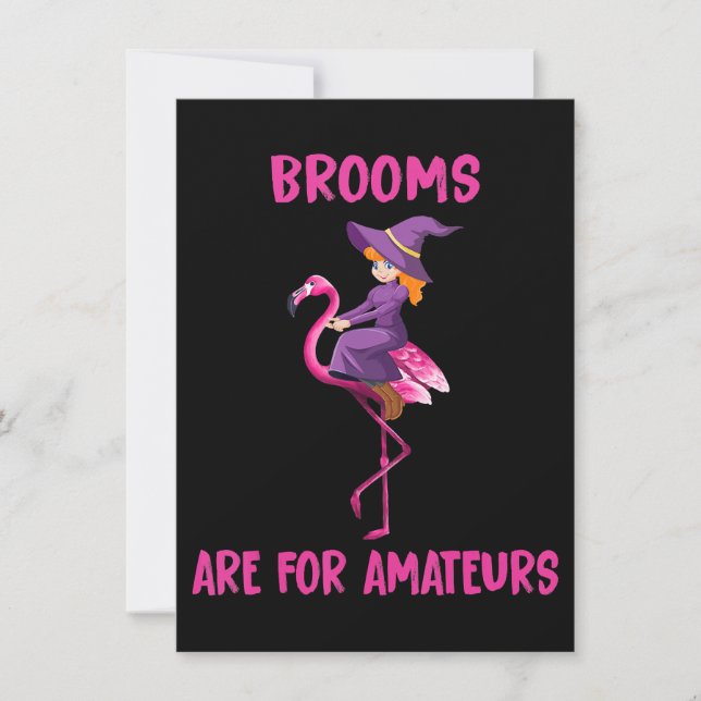 Invitation Flamingo | Halloween costume Flamingoween (Devant)
