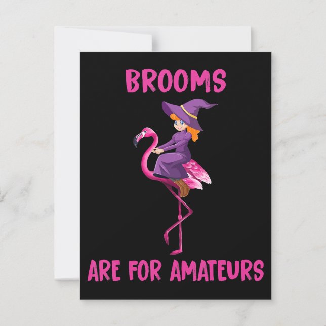 Invitation Flamingo | Halloween costume Flamingoween (Devant)