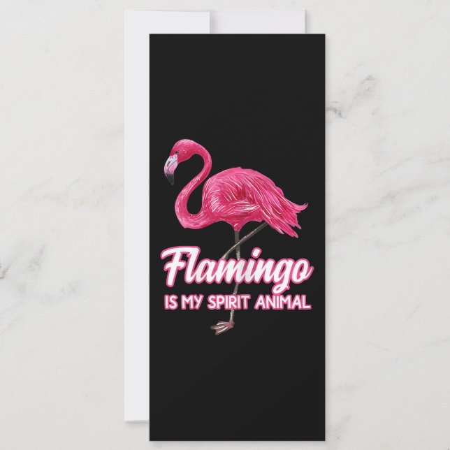 Invitation Flamingo | Spirit Animal Tropical Bird (Devant)