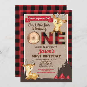 Invitation Flamme rouge du premier anniversaire de la bûchero