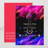 Flammes de lumière à chaud Neon Virtual Graduation