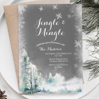 Flammes de neige blanches d'hiver Jingle et Mingle