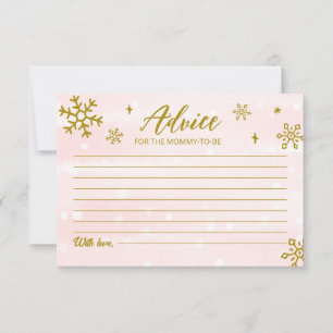 Invitation Flammes de neige d'hiver Baby Girl Shower Conseils