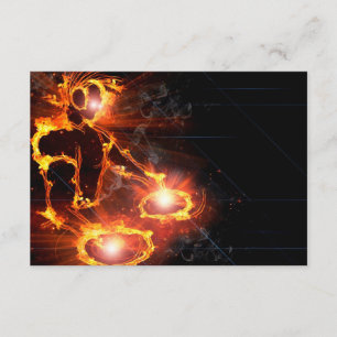 Invitation Flammes orange Cool icône DJ feu flamme