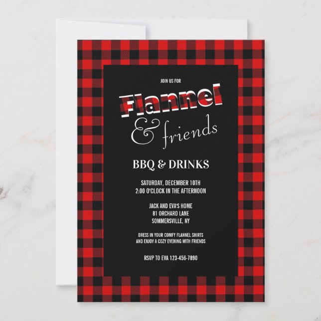 Invitation Flanelle et Amis (Devant)