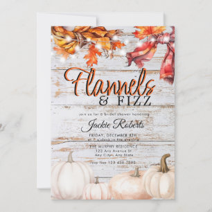 Invitation Flanelle   Fizz   Fête des mariées rustique