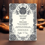 Invitation Flèche médiévale nordique celtique Mariage viking<br><div class="desc">Embarquez pour un voyage épique d'amour avec notre Faire-part de mariage viking celtique nordique et médiéval. Ce design unique allie harmonieusement l'élégance des motifs celtiques et nordiques, avec des défilement complexes et des éléments d'inspiration viking. Le charme médiéval ajoute une touche de romantisme intemporelle à votre célébration mariage. Personnalisez les...</div>