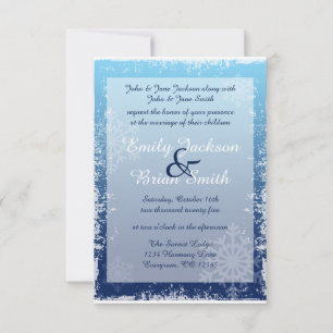 Invitation Flèche-neige d'hiver vaporisez sur mesure les invi