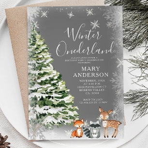 Invitation Flèches blanches Hiver Onederland 1er anniversaire