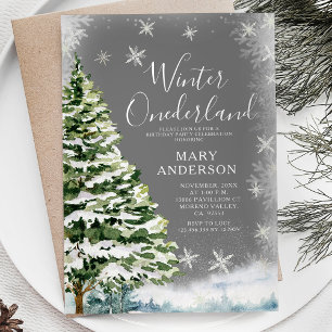 Invitation Flèches blanches Hiver Onederland 1er anniversaire