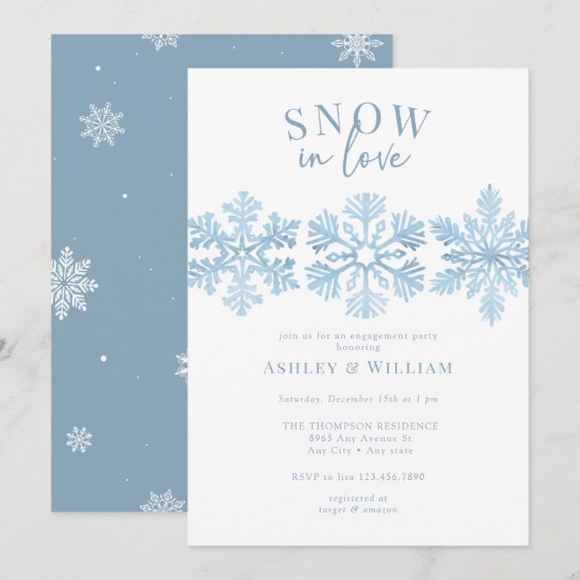 Invitation Flèches d'aquarelle | Partie de l'engagement de sc (Devant / Derrière)