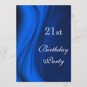 Invitation Flèches Douces De Bleu 21E Anniversaire