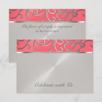 Flèches quinceanera rose et argent en fibre