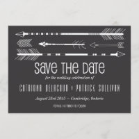 Flèches tribales Enregistrer la date de l'annonce 