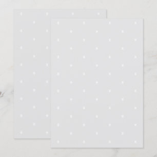 Invitation Fléchettes de neige blanches minimalistes, gris cl