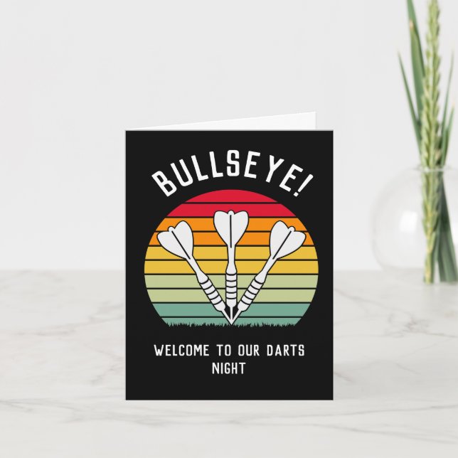 Invitation Fléchettes Vintage Sunset    (Devant)