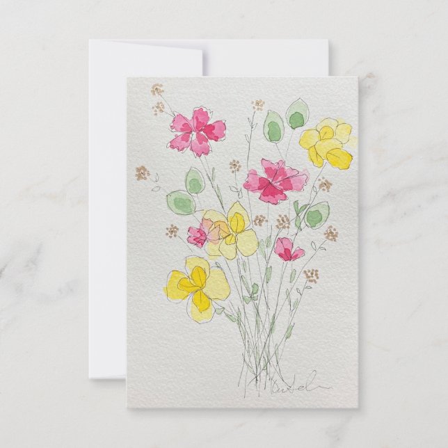 invitation fleur (Devant)