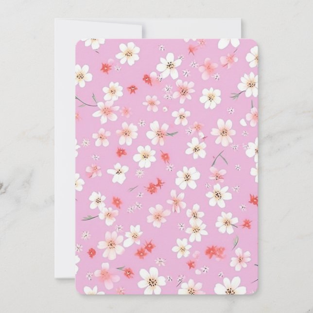 Invitation Fleur (Devant)