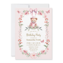 Fleur Anniversaire Bash : Papillons et ours