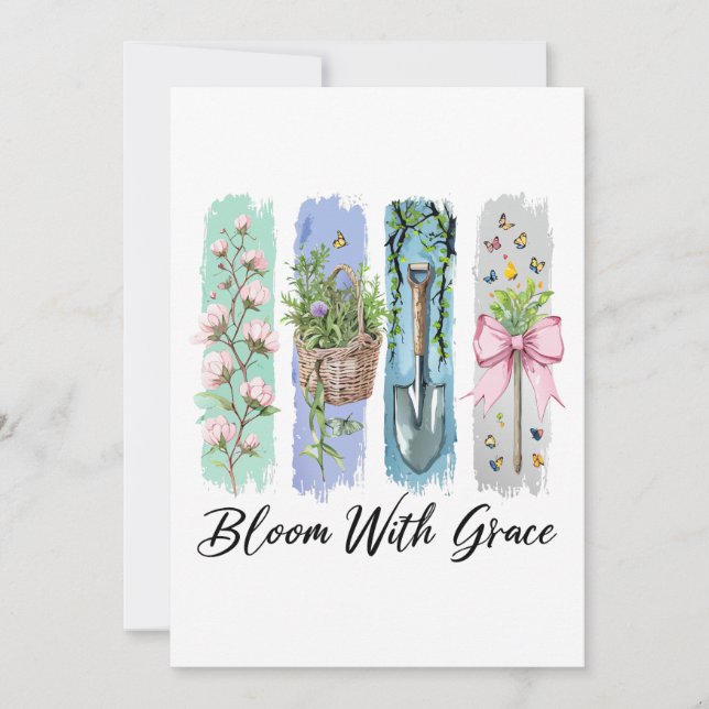 Invitation Fleur avec Grace Garden Floral Art (Devant)
