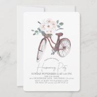 Fleur Bicyclette Aquarelle Fête de réchauffement m