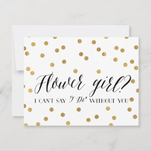Invitation Fleur Confetti Bridesmaid