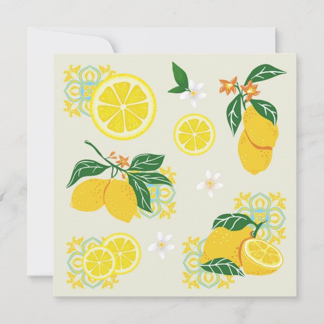 Invitation Fleur de Citron (Devant)