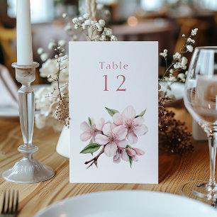 Invitation Fleur de fleurs de cerisier rose Tableau Numéro Pa