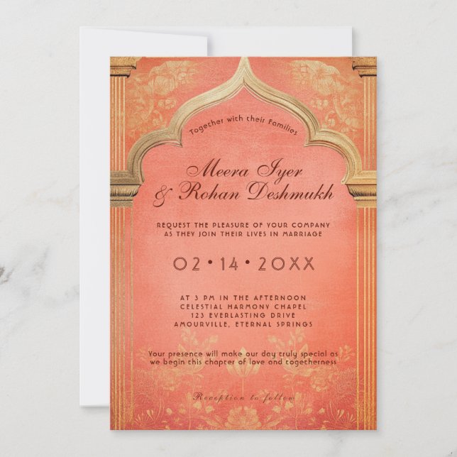 Invitation Fleur de la Pêche : La Grâce éternelle (Devant)