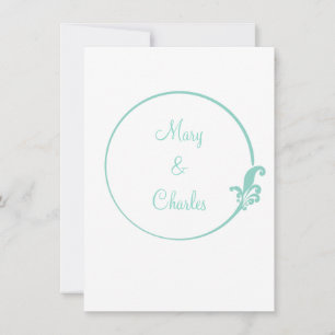 Invitation Fleur-de-Lis Circle