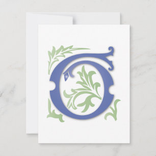 Invitation Fleur de lis G Monogramme