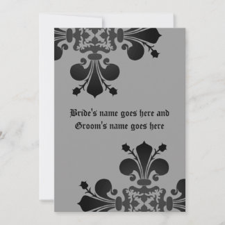 Invitation Fleur de lis mariage médiéval