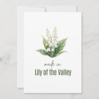 Fleur de muguet de mai aquarelle