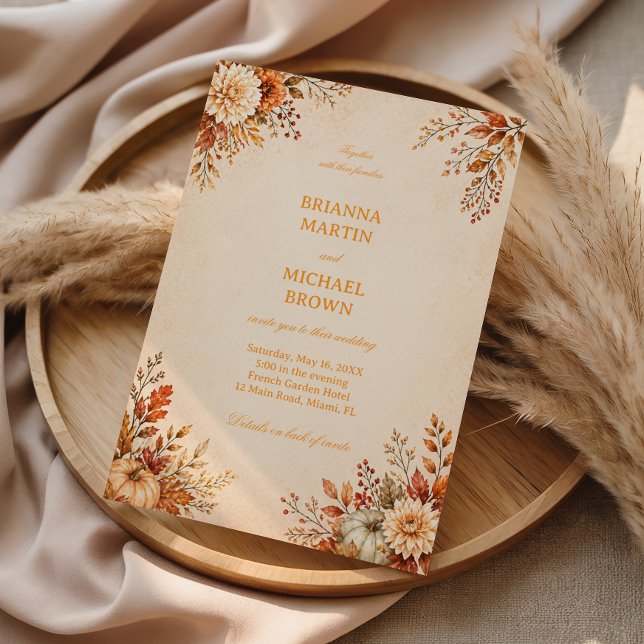 Invitation Fleur de récolte chaude (Créateur téléchargé)